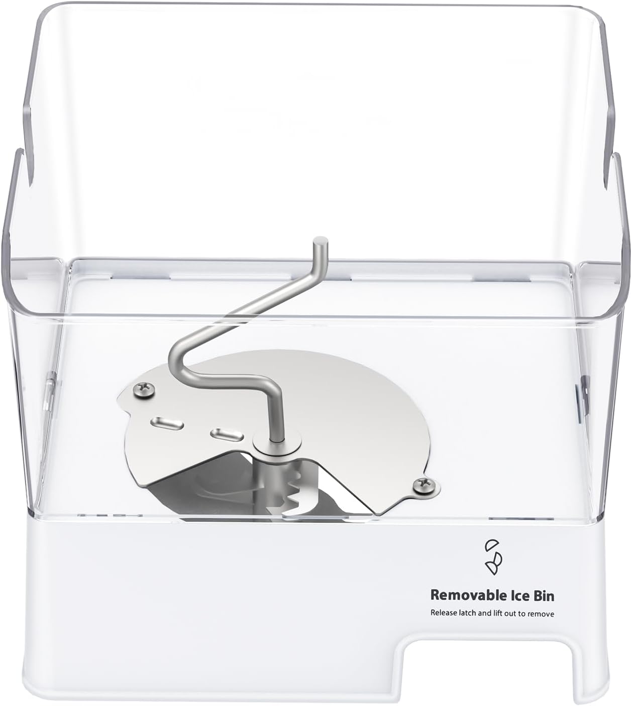 Upgraded WPW10347093 Ice Bucket Compatible with Whirlpool Ice Maker Replacement Parts W10347093 Whirlpool Ice Bucket Removable Ice Bin W10347100, WRF736SDAM14, WRF736SDAM12, WRF767SDAM01 Ice Maker