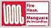 FBA1R National Marker Fire Hose Sign (Bilingual with Graphic), 10X18, Rigid Plastic