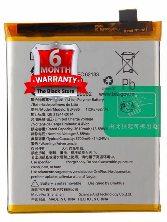 Image of Original Battery for Oneplus 7, 6T, A6010 Blp685 (mah-3700) with 6 Monthe Warranty and Replacement