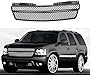 Tahoe Grille - Glossy Black Mesh Front Bumper Replacement for 2007-2014 Chevy Tahoe Suburban Avalanche