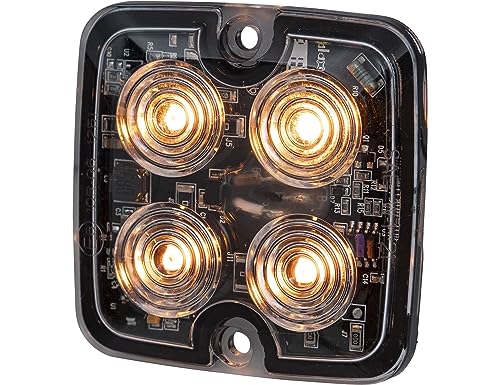 Image of Buyers Products, 2in. LED Emergency Safety Truck Warning Flash Strobe Light, Light Type LED, Lens Color Amber, Included (qty.) 1 Model# 8892140