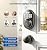 Veise Keyless Entry Door Lock, Electronic Keypad Deadbolt, Keyed Entry, Auto Lock, Anti-Peeking Password, Back Lit & Easy Installation Design, Matte Black