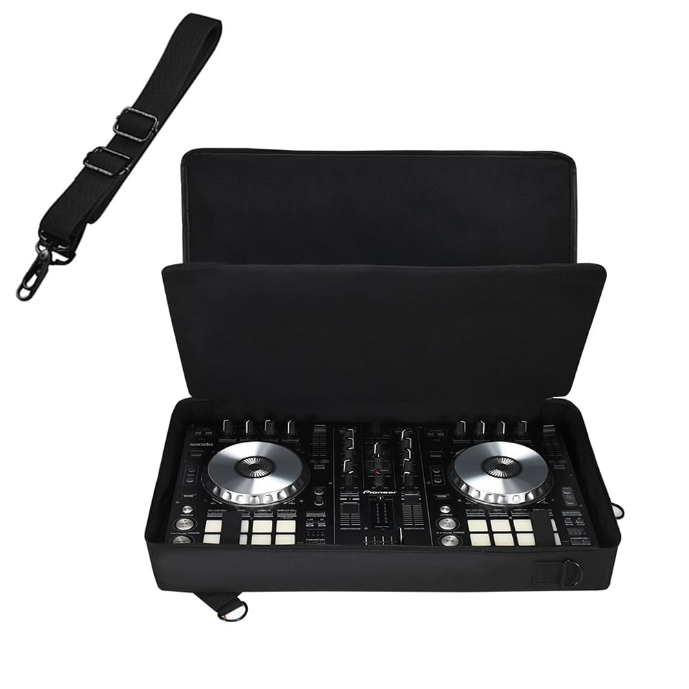 Janjunsi DJ Controller Carrying Case DJ Mixer Storage Bag Compatible with Pioneer DJ DDJ-SR2/DDJ-SR for Native Instruments Traktor Kontrol S4 Mk3 for Hercules DJ Control Inpulse 500