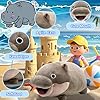 Acgtrick Cute Moo Deng Plush Soft Deng Pygmy Hippo Plushie Toy Stuffed Animal Pillow Christmas Birthday Gift for Boys Girls Kids Adults 9 inch #4