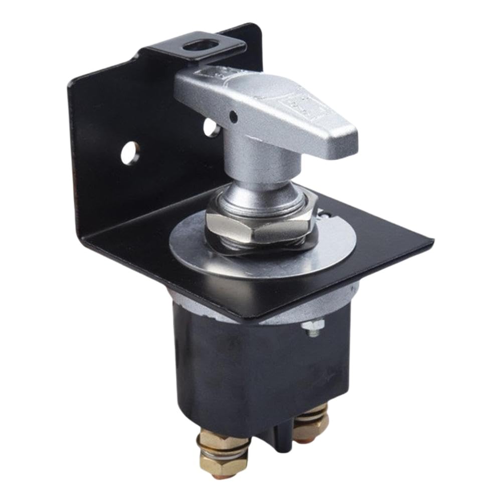 500A Disconnect Switch 12V Fixed Handle Isolator with Lock Out Plate Cut Off Switch Compatible with Car RV Yacht Boat