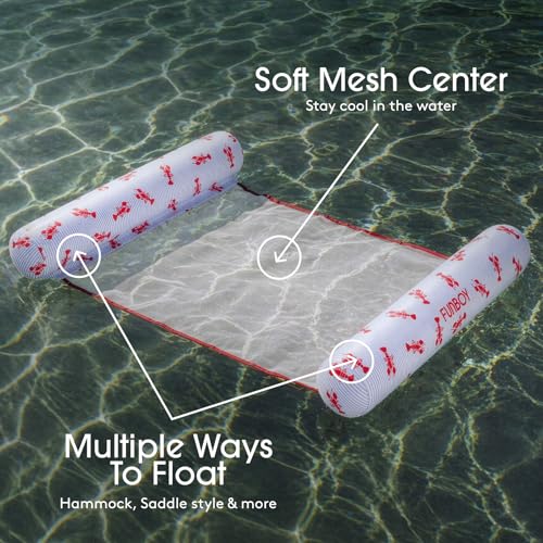 FUNBOY Red, White & Blue Lobster Water Hammock Pool Float by FUNBOY - Used condition - Image 3