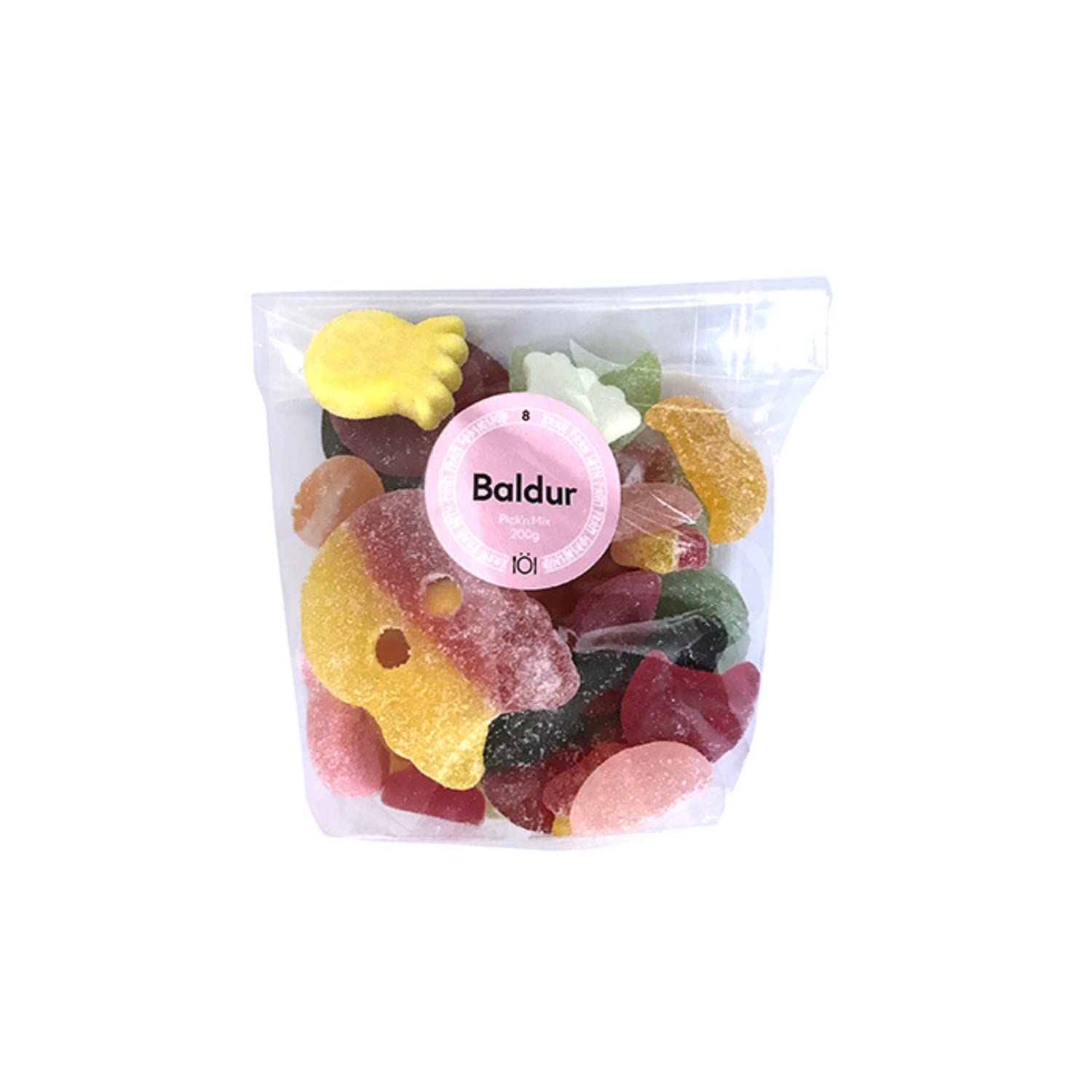 ScandiKitchen, Scandi Vegan Pick & Mix Sweets, Candy Assortment, Picked in London. 200 Gram Bag Of BALDUR Mix