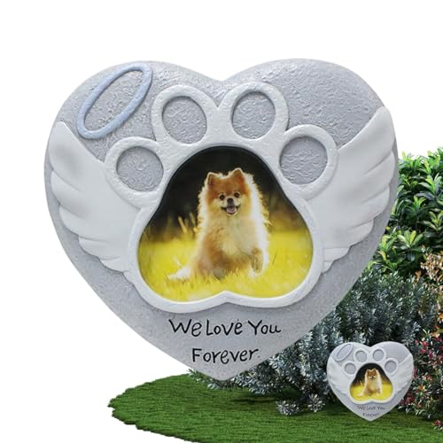 Piedra conmemorativa de perro para decorar espacios verdes al aire libre