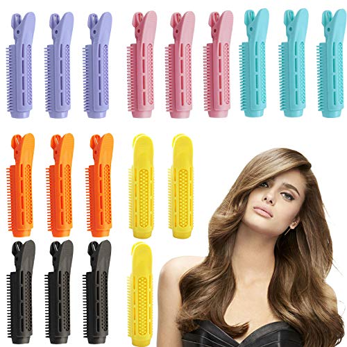 Hair Clips Root For Women, Instant Hair Volumizing Clip Roller Self Grip Root Volume Hair Curler Clip, DIY Naturally Fluffy Curly Hair Styling Tool, Stylish & Practical, Ideal Gift (18pcs)
