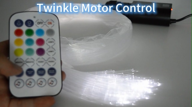 Image of Twinkle Starlight Headliner Fiber Optic Light Kit with RF and APP Control,6W Light Engine and Fiber Cable 550 Pieces 9.8ft /3m