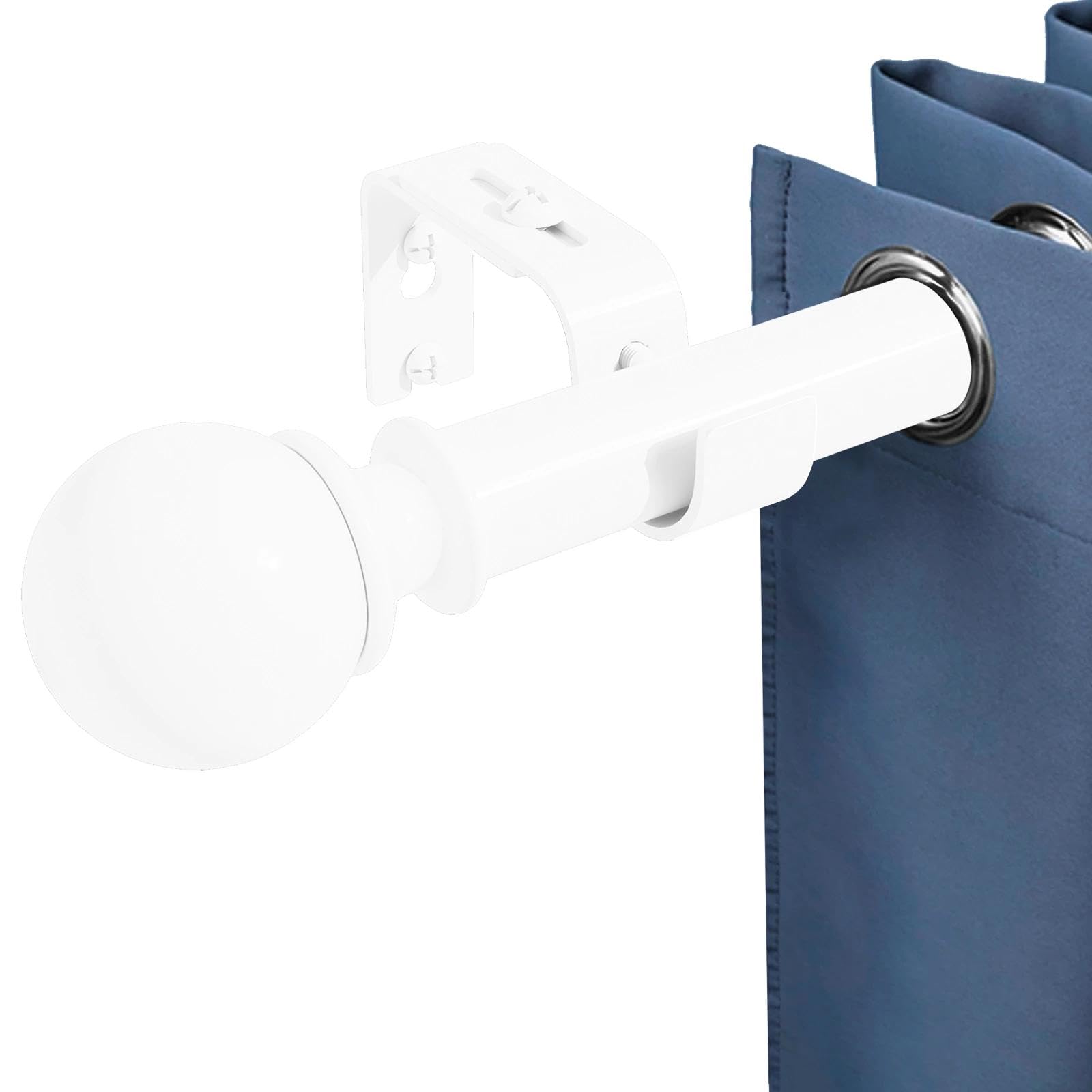 Bastone Per Tende Allungabile | Acciaio Inox 25mm | Regolabile 70-143cm | Per Interni Moderni - Foto 2