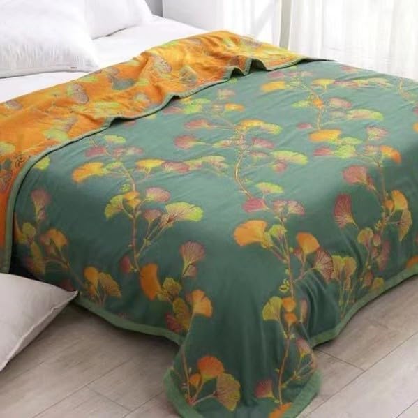 Couverture matelassée anti-transpiration en mousseline de coton léger pour lit