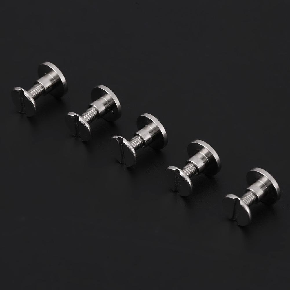 HEEPDD Leather Craft Rivets, Solid Brass Flat Studs 20Pcs Screwback Cap Rivet Set for Belt Strap Bag Shoes Decoration - Image 4