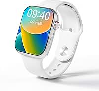 Smartwatch W29 Pro Series 9 Relógio Inteligente com Chamada Bluetooth, Tela HD 2.02", Monitor Cardíaco e Sono, WhatsApp, Pedômetro Fitness, Compatível Android e iPhone, Masculino e Feminino