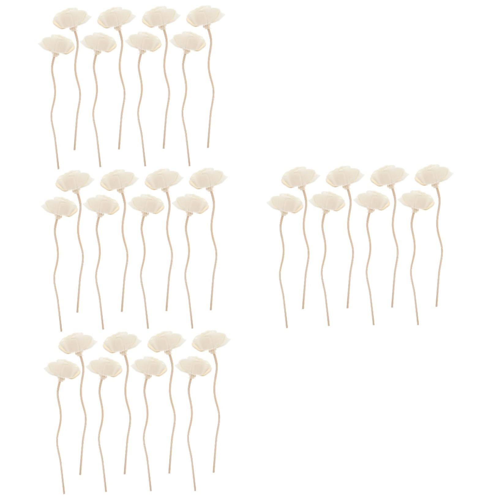 DECHOUS 32stücke Aromatherapie Rattan Sticks Duftstäbchen Für Diffuser Blumen-Design Für Zuhause Schnell Absorbierend Natürliche Düfte Schaffen Entspannende Atmosphäre