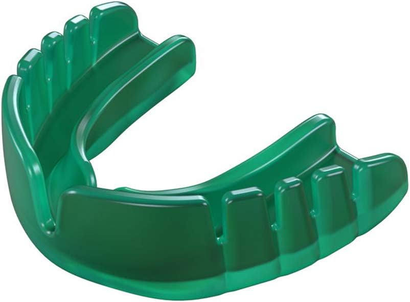 Snap Fit Mouthguard for Rugby, Hockey, Boxing and Other Contact Sports, Regular Size - Mint Flavored - Blue