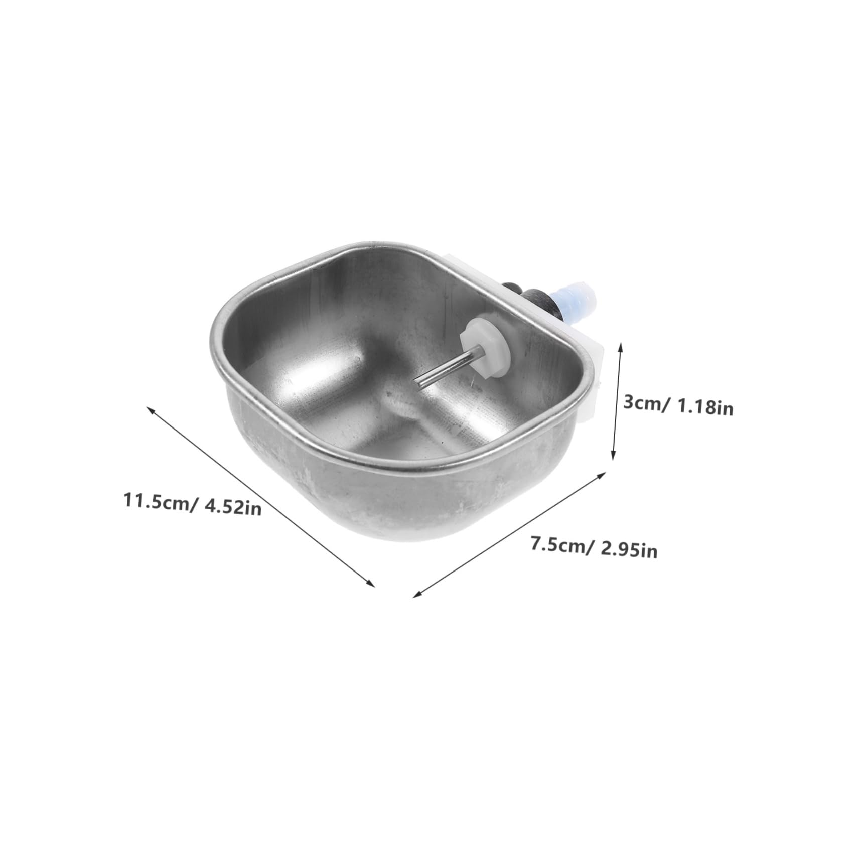 INOOMP 6pezzi Ciotola Per Inossidabile Per Conigli Bevitore Per Piccole Creature Facile e Installare Design Antisgocciolamento Accessorio Per Domestici