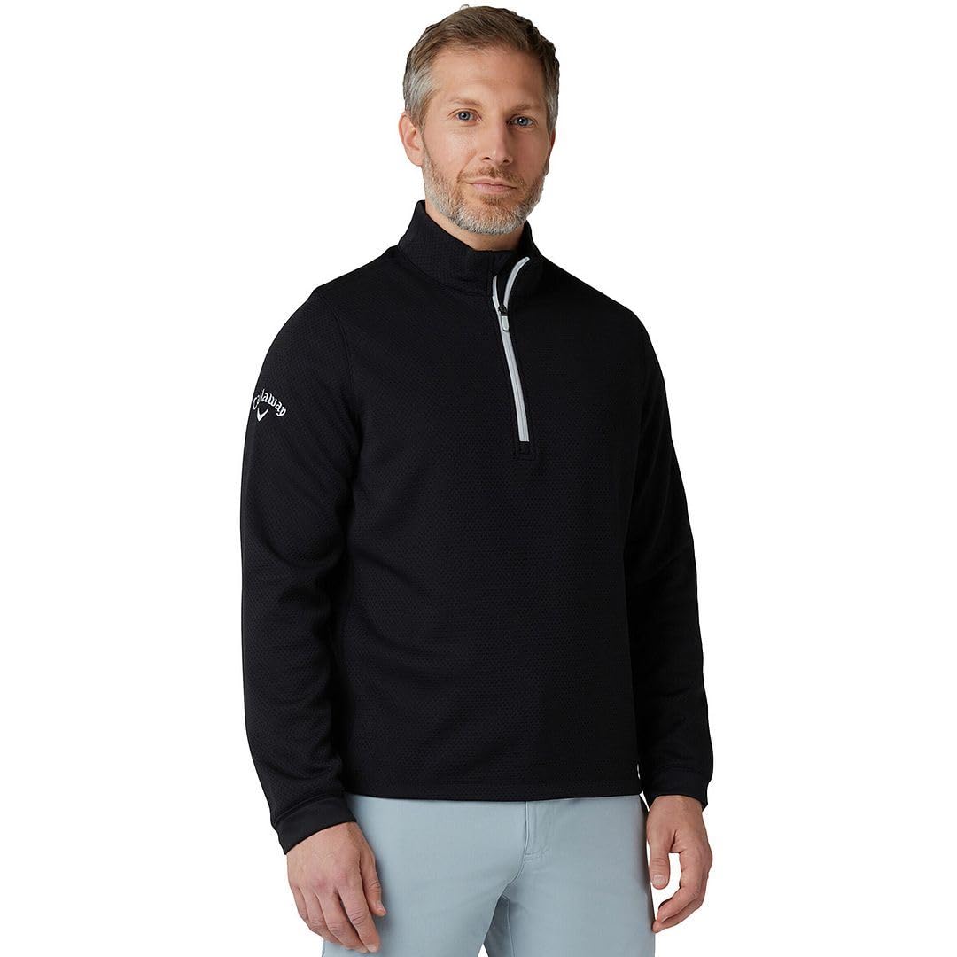 Callaway Golf Suéter Textura Hexagonal Hombre - Caviar - L