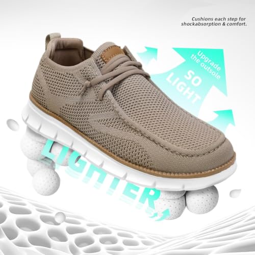 Image of Socviis Mens Slip-on Loafers Comfortable Boat Beach Shoes Mesh Casual Walking Sneakers