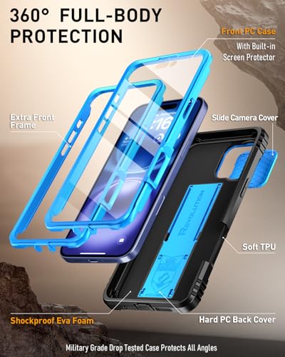 Coque robuste iPhone 16 Plus antichoc militaire avec béquille - 3