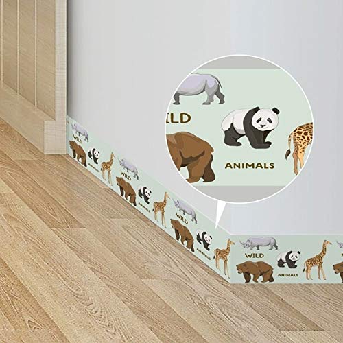 Removable self-Adhesive Wall Sticker Paper Funlife Self Adhesive Wallpaper Borders,Waterproof Kitchen Bathroom Wall Decorative Borders Papers Stickers for Living Kids Room (Color : BS022, Size : 3 r