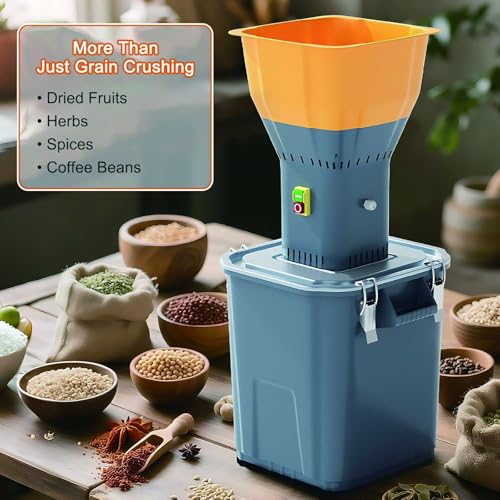 Moulin électrique à grains blé maïs épices herbes acier inoxydable