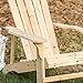 PatioFestival Wood Adirondack Lounger Chair,Outdoor Fir Unpainted Wooden Chairs,Accent Furniture for Yard,Patio,Garden,Lawn w/Natural Finish (Adirondack Chair)