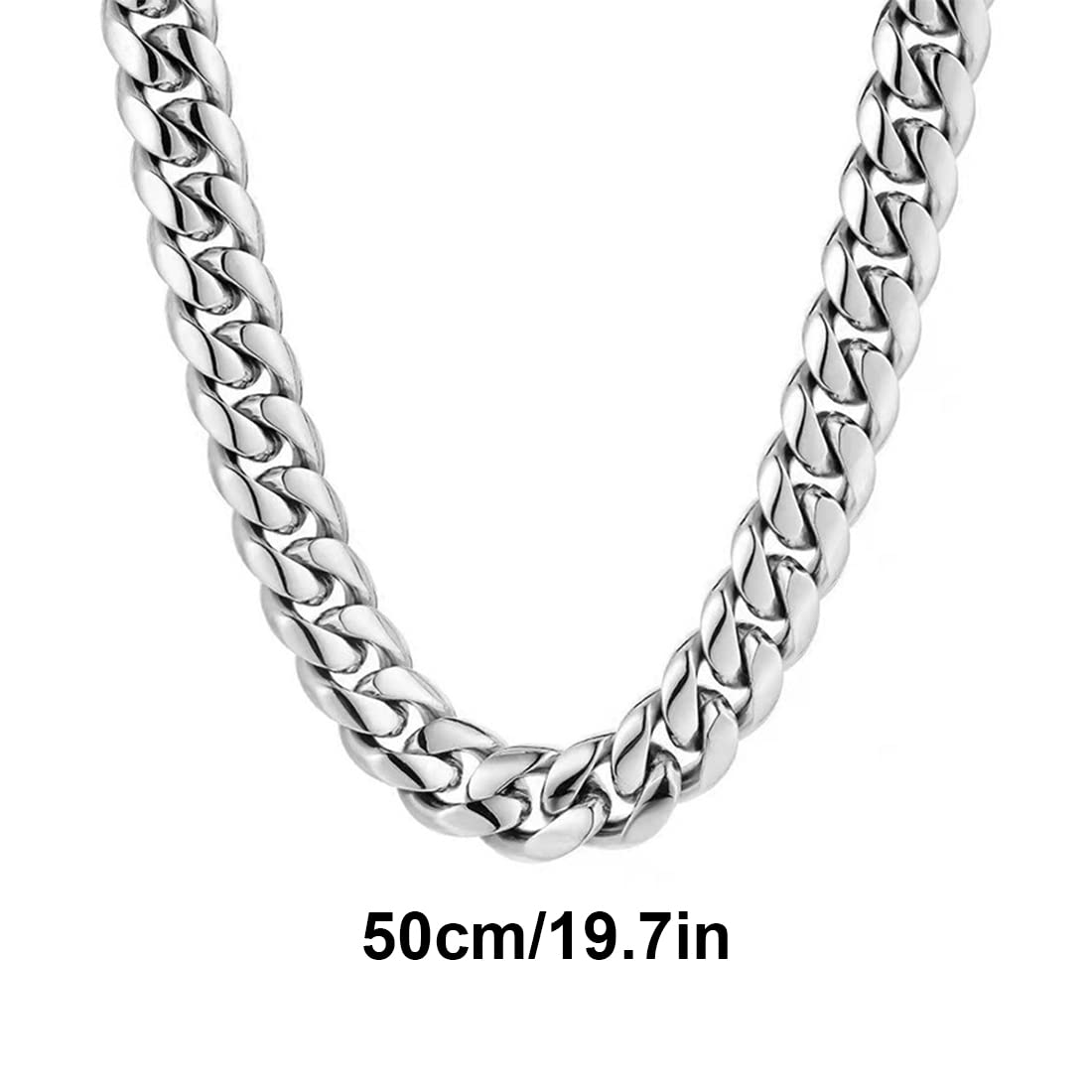 U7 Collana Uomo Cubana Chain 3/6/9/12 Mm Larghezza Catena