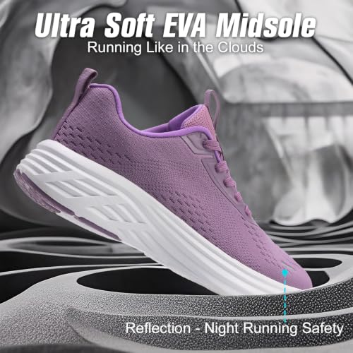 Image of Womens Tennis Shoes Ultralight Cushioning Walking Running Shoes Comfortable