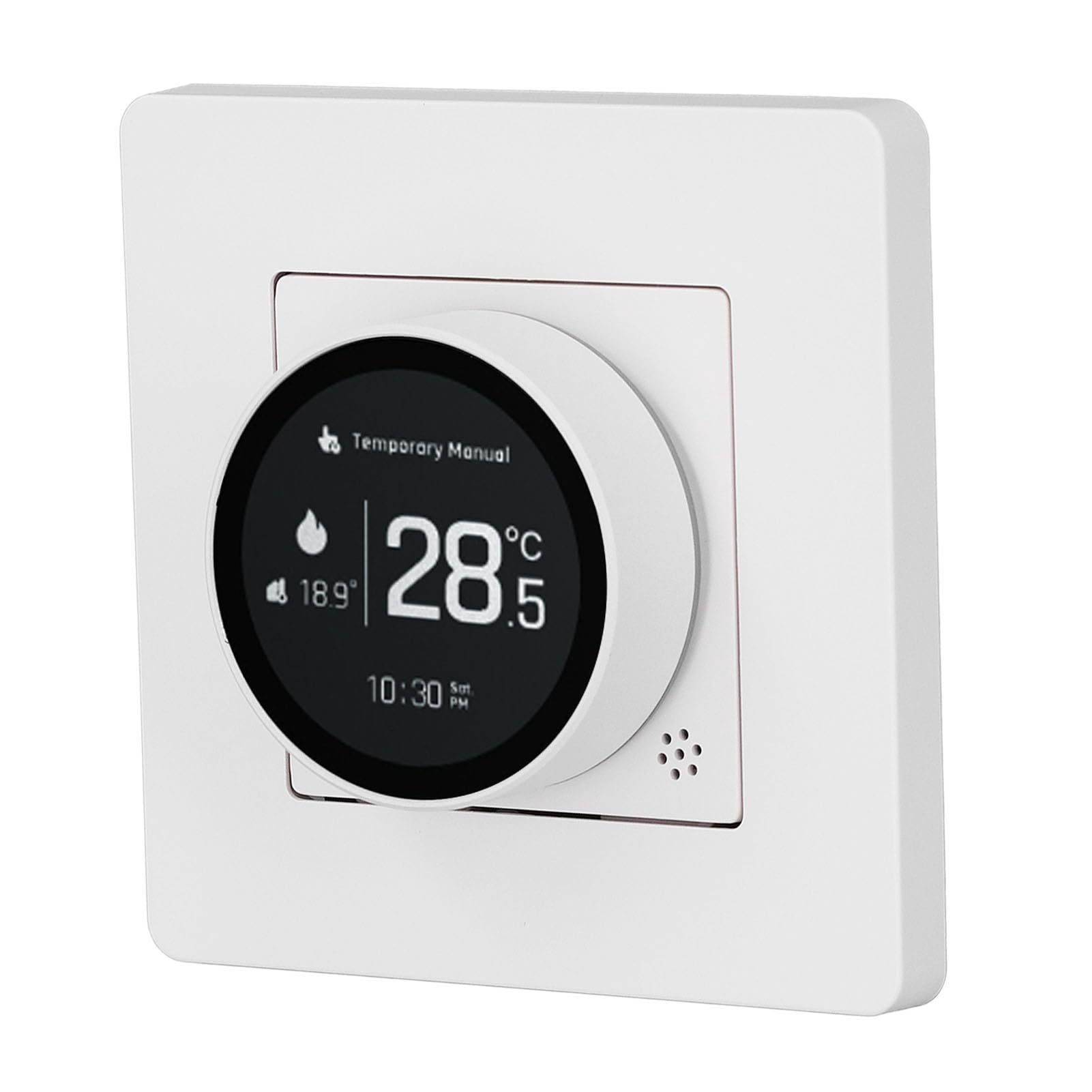 EMUKOEP Termostato Inteligente WiFi Símbolo Control de Aplicación Ahorro de Energía para Office Mall Stadium 95-245VAC Blanco