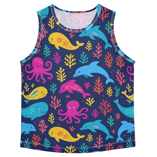 Tank Tops for Baby Boys Quick Dry Youth Sleeveless Performance Undershirt Lightweight Summer Sportswear Outdoor Play Outfit