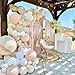 Double Stuffed Blush Balloons Cream Balloon Different Sizes 18 12 10 5inch Nude Balloon Garland Arch Pastel Pale Pink Peach Beige Latex Balloons for Birthday Decoration Wedding Bridal Bachelorette