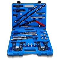 CCLIFE 25tlg Universal Druckluft Ventilfederspanner für 8, 16 oder 24 VentilenVentilschaftdichtung Montage Werkzeug mit Zange