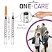 ONE-CARE Syringes 1 ml/cc, 31G x 5/16’’ (8mm), Orange Cap, 100/box
