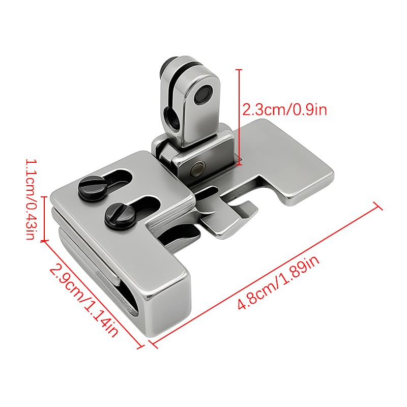 2 Piezas Pie de Prensatelas Ajustable para Máquina Overlock miniatura 5