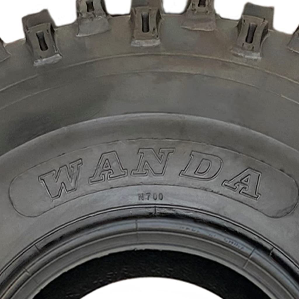 Knobby ATV Quad Trailer Pneumatici 4ply Wanda P322 Road Legal (Set di 3) 22x11.00-8