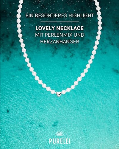 Purelei Lovely Kette Damen (Silber) – Halskette Damen aus langlebigem Edelstahl – Wasserfeste Kette mit Anhänger… – Ansicht 2