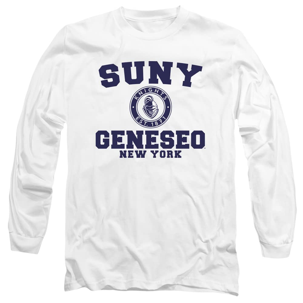 State University of New York at Geneseo Official Circle Logo Unisex Adult Long-Sleeve T Shirt