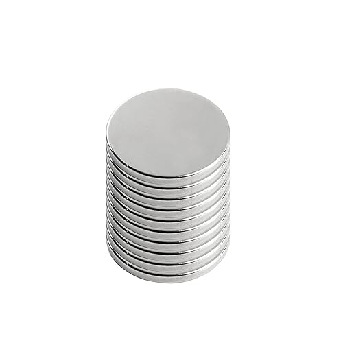 Paquete de 10 imanes de disco de neodimio fuertes, potentes imanes permanentes de tierras raras para nevera, bricolaje, científico, manualidades y