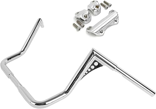 Miniatura 10 de TCT-MOTORPARTS Barras negras de 12 pulgadas de altura Ape para manillar de 1-14 pulgadas para Harley Touring Electra Street Glide, Ultra Limited y