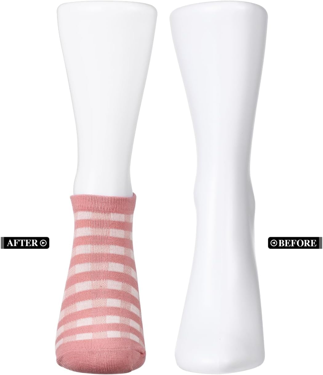 2pcs Feet Mannequin Ankle Bracelet Plastic Women Foot Model Female Sock Display Short Stocking Mannequin Manican