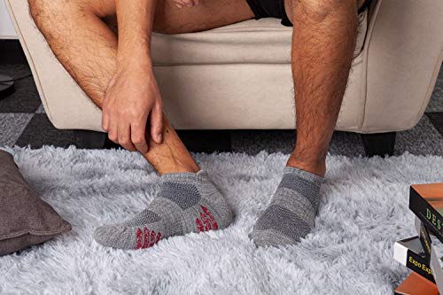 u&i Men's Performance Cushion Cotton Low Cut Ankle Athletic Socks (6-Pack/12-Pack)2