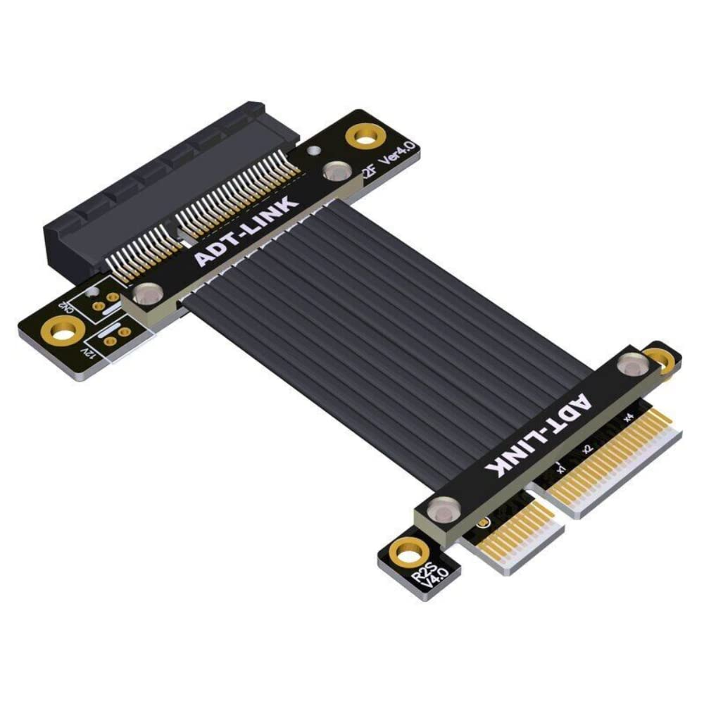 Tarjeta de red de soporte PCIE X4 conectada mediante cable extensor R22SF 3