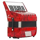 QZGTDMYG Piano De Acordeón Bajo De 26 Teclas Y 48, con Correa Y Mochila De Acordeón, Instrumento De Resorte For Entrenamiento De Ritmo con Teclado De Mano, Sonido Más Suave Y Fascinante