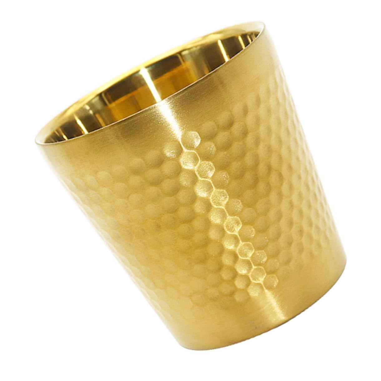 NOLITOY 1pc Stainless Steel Shaving Soap Bowl Cup Men's Daily Shaving Bubble Bowl Simple Razor Bowl Gold Finish