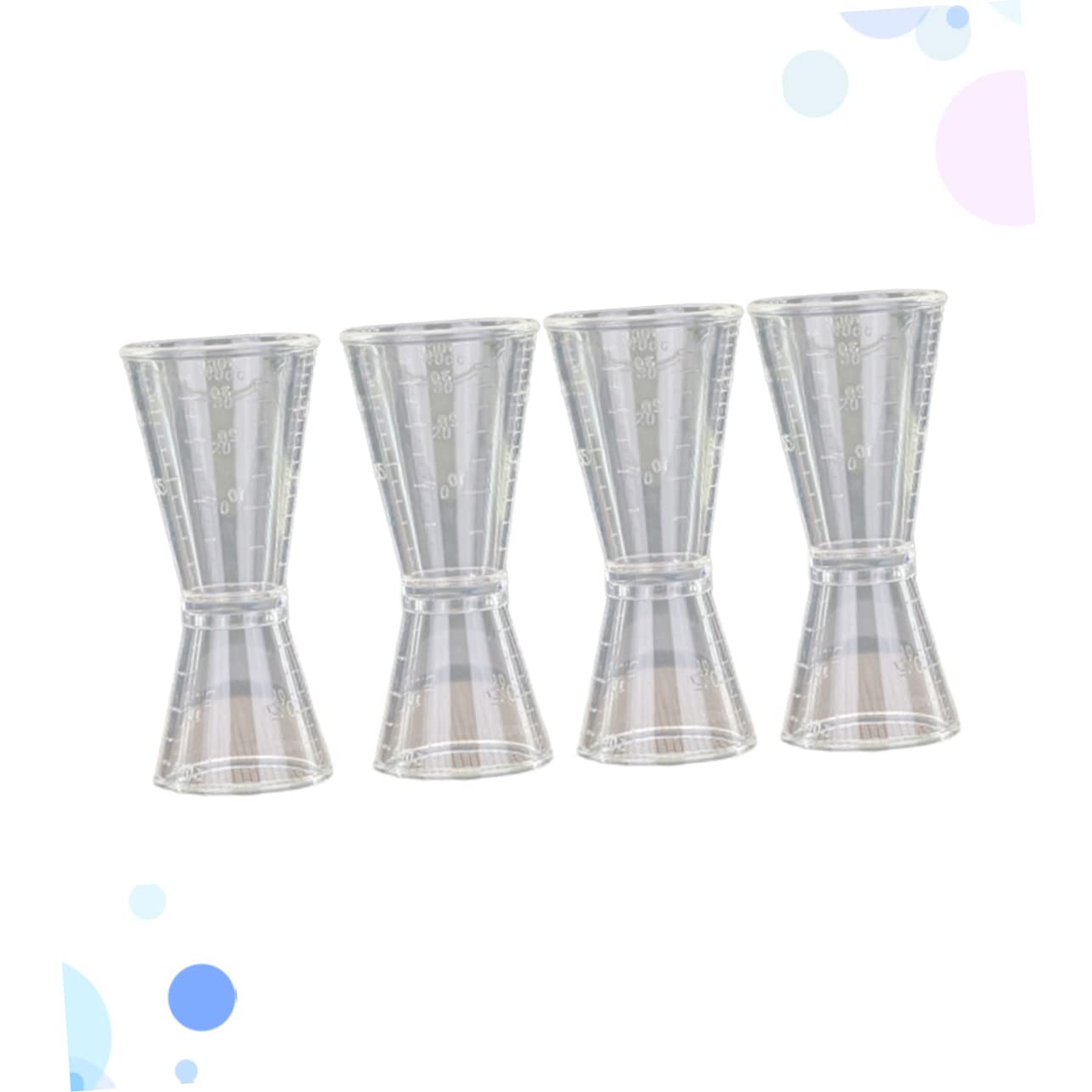 MAGICLULU 12piezas Taza Medidora De Cócteles De Doble Cabeza Medición De Alcohol Onzas Herramienta De Bar Para Fiestas y Hogar
