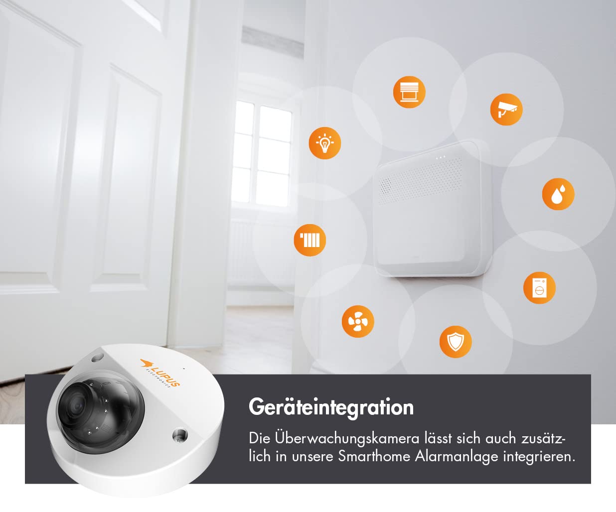 Lupus LE228 IP Dome Kamera mit PoE, Überwachungskamera aussen, SD Aufzeichnung, Deutscher Hersteller, Personenerkennung, 50m Nachtsicht, Metallgehäuse, inkl. PC/MAC-Software, Ver. 2021