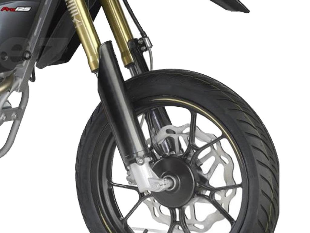 Gabelschutz Schwarz MRX PRO – Gabel Schutz Protektoren passend für Rieju Marathon 125 & SMX 50, langlebig & robust