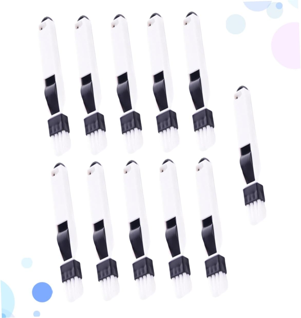 11pcs Keyboard Cleaning Brush and Dustpan Set, Small Window and Door Track Groove Brush, Detachable Multipurpose Dust Removal Tool for Home and Office Cleaning
