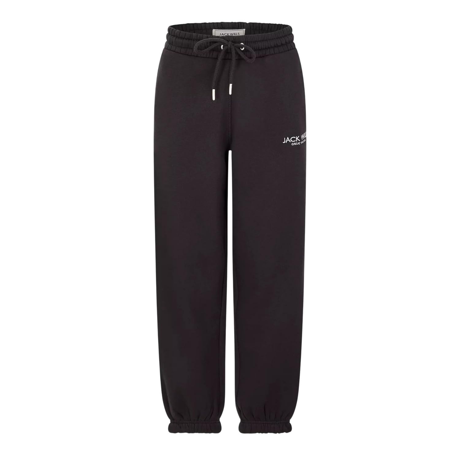 Jack Wills Womens Bayton Relaxed Joggers Black 14